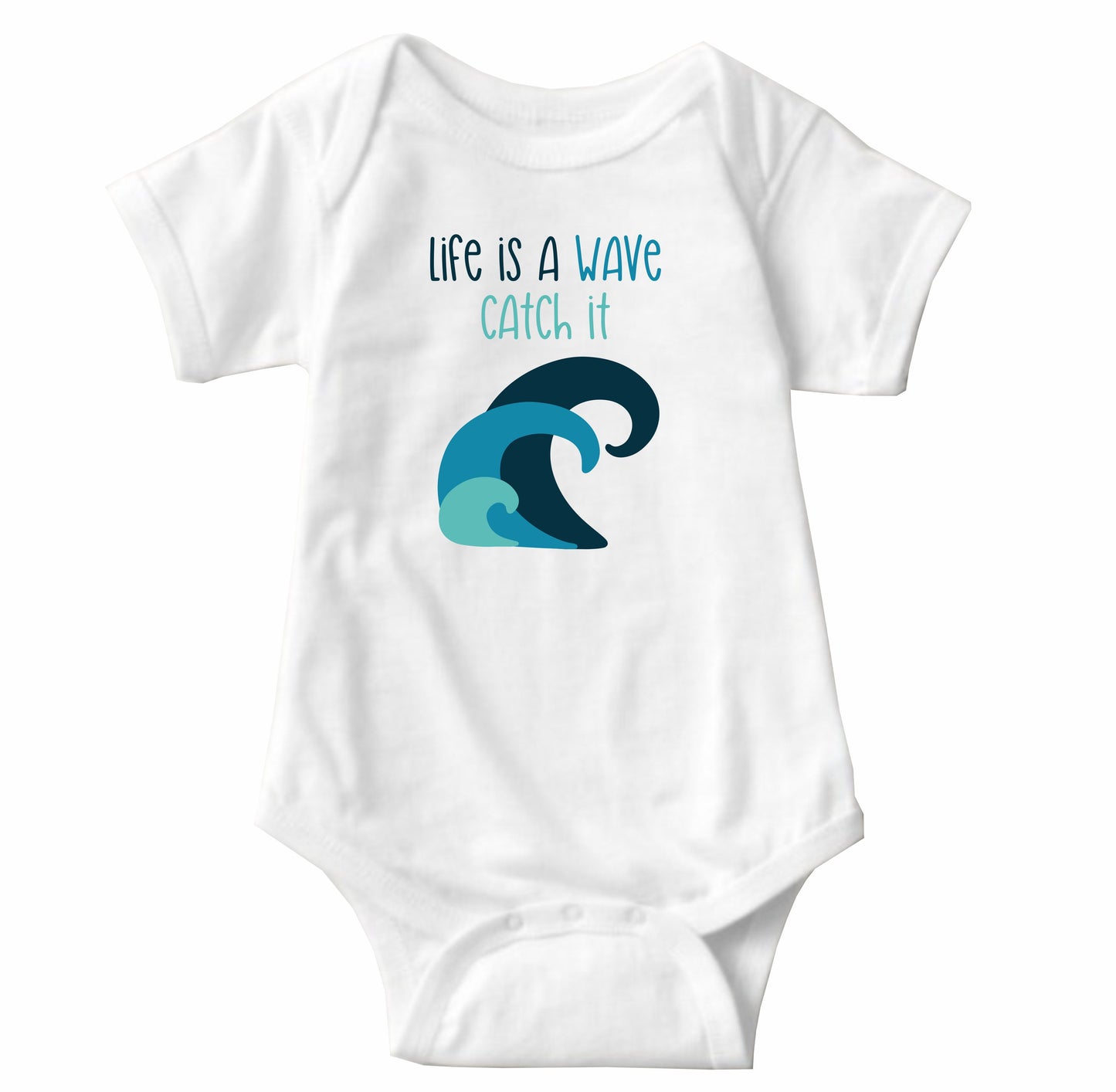 Baby Statement Onesies - Wave - MYSTYLEMYCLOTHING