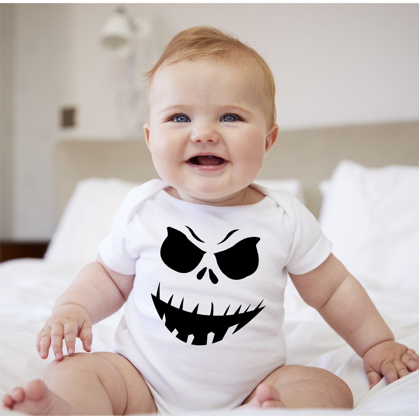 Baby Halloween Onesies - Scarecrow Face