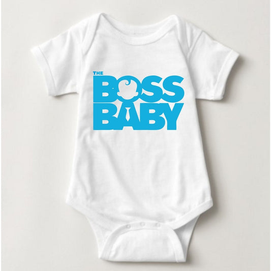 Baby Statement Onesies - Baby Boss Blue - MYSTYLEMYCLOTHING