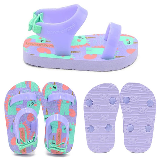 Banana Peel Slippers for Toddlers - Unimermaid Set Glitzy Prancer Purple - MYSTYLEMYCLOTHING