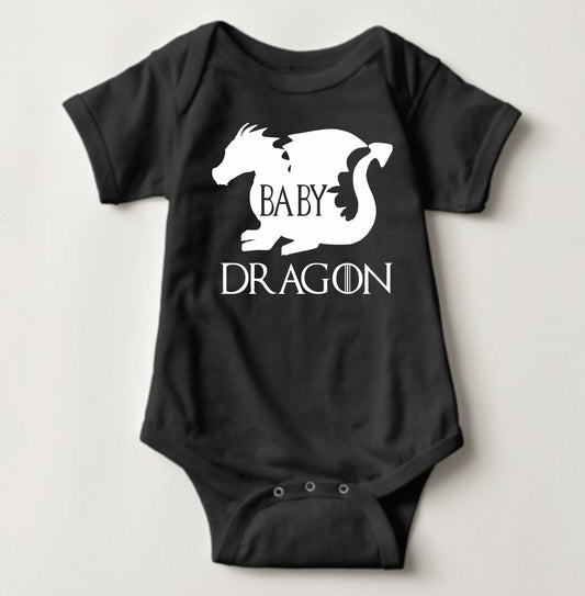 Baby GOT Collection Onesies - Baby Dragon (Black) - MYSTYLEMYCLOTHING