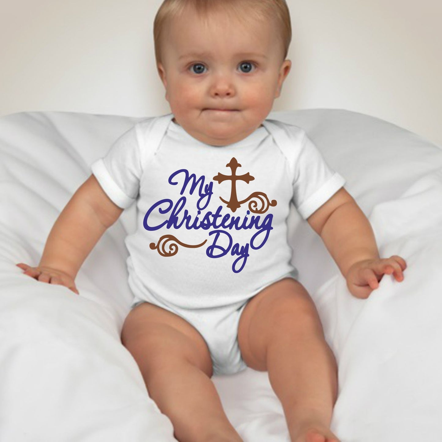 Baby My Christening Day Onesies - Boy - MYSTYLEMYCLOTHING