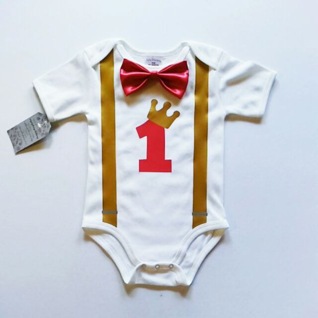 Prince with Bow tie Suspender Onesies - MYSTYLEMYCLOTHING