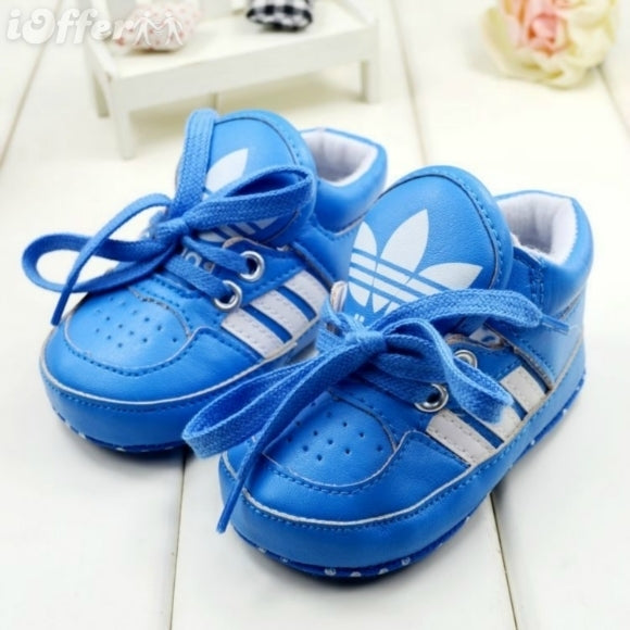 Baby Prewalker Anti-Skid Shoes - Adidas Blue - MYSTYLEMYCLOTHING