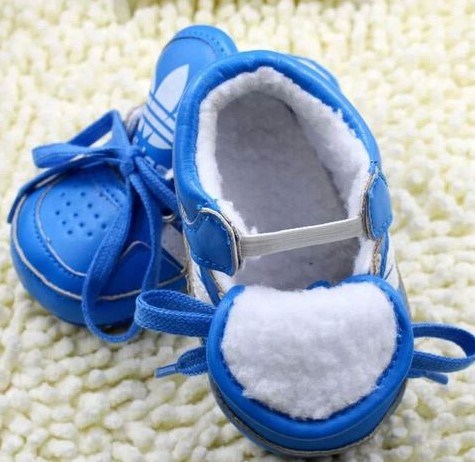 Baby Prewalker Anti-Skid Shoes - Adidas Blue - MYSTYLEMYCLOTHING