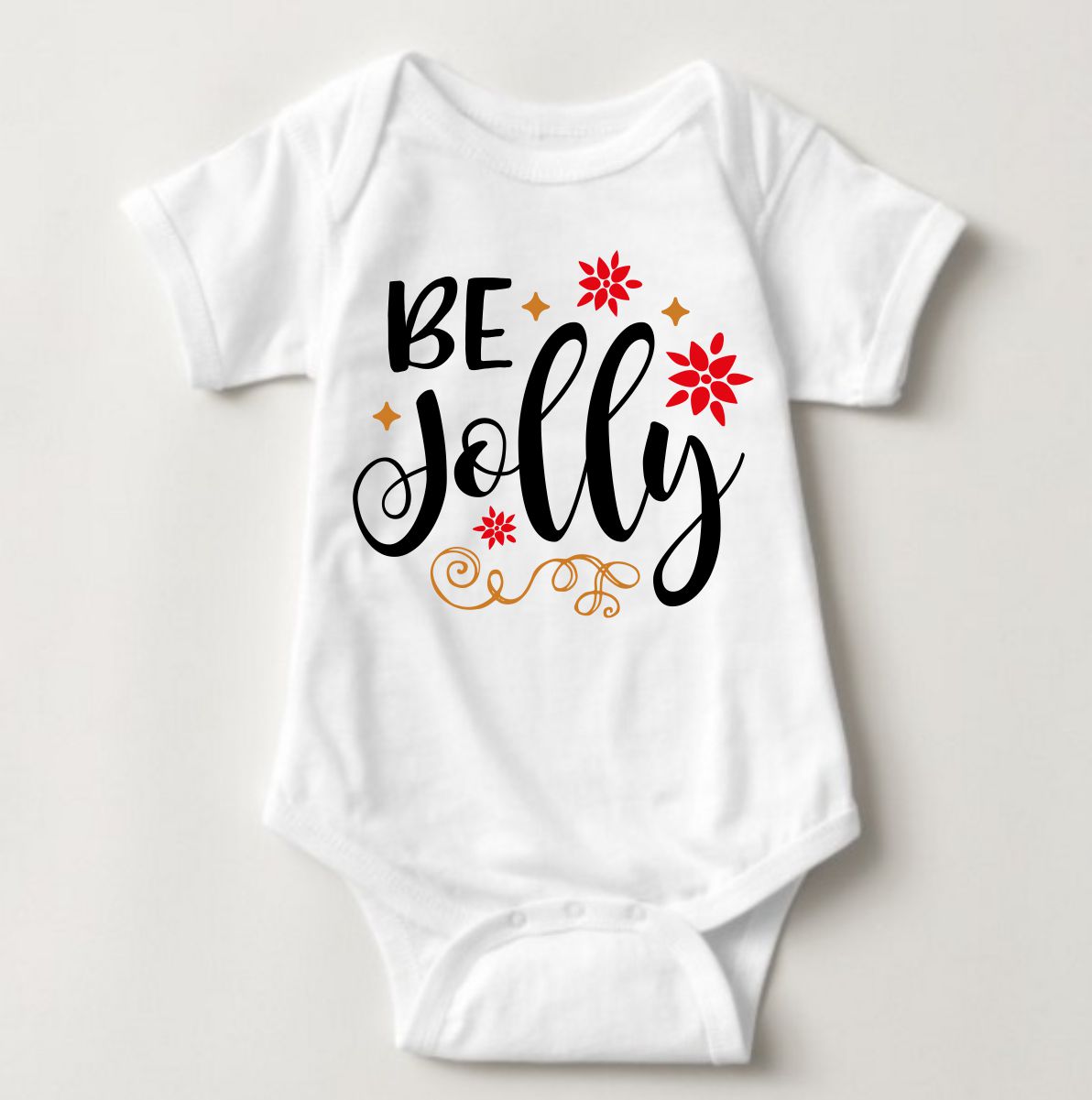 Baby Christmas Holiday Onesies - Be Jolly - MYSTYLEMYCLOTHING