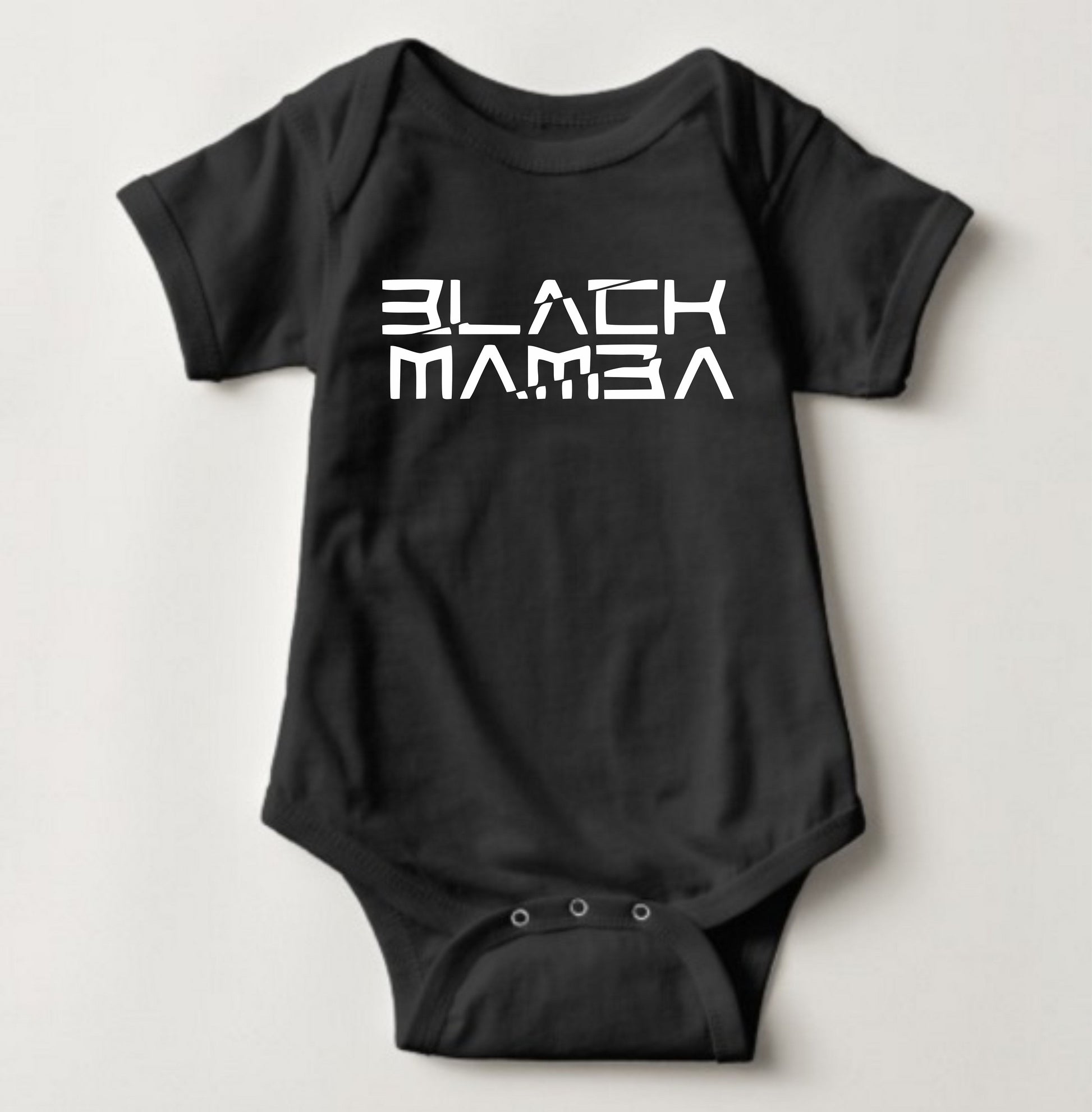 Baby Statement Onesies - Black Mamba (Black) - MYSTYLEMYCLOTHING