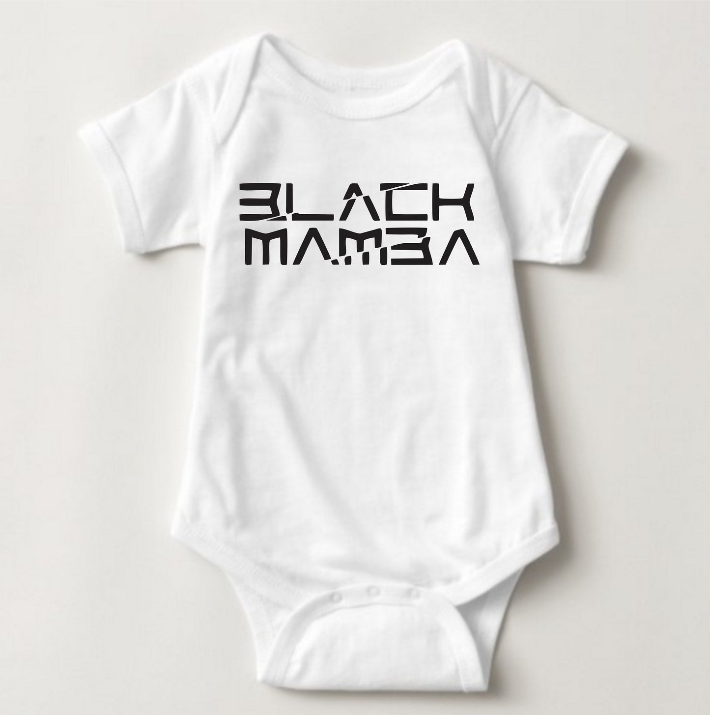 Baby Statement Onesies - Black Mamba (White) - MYSTYLEMYCLOTHING