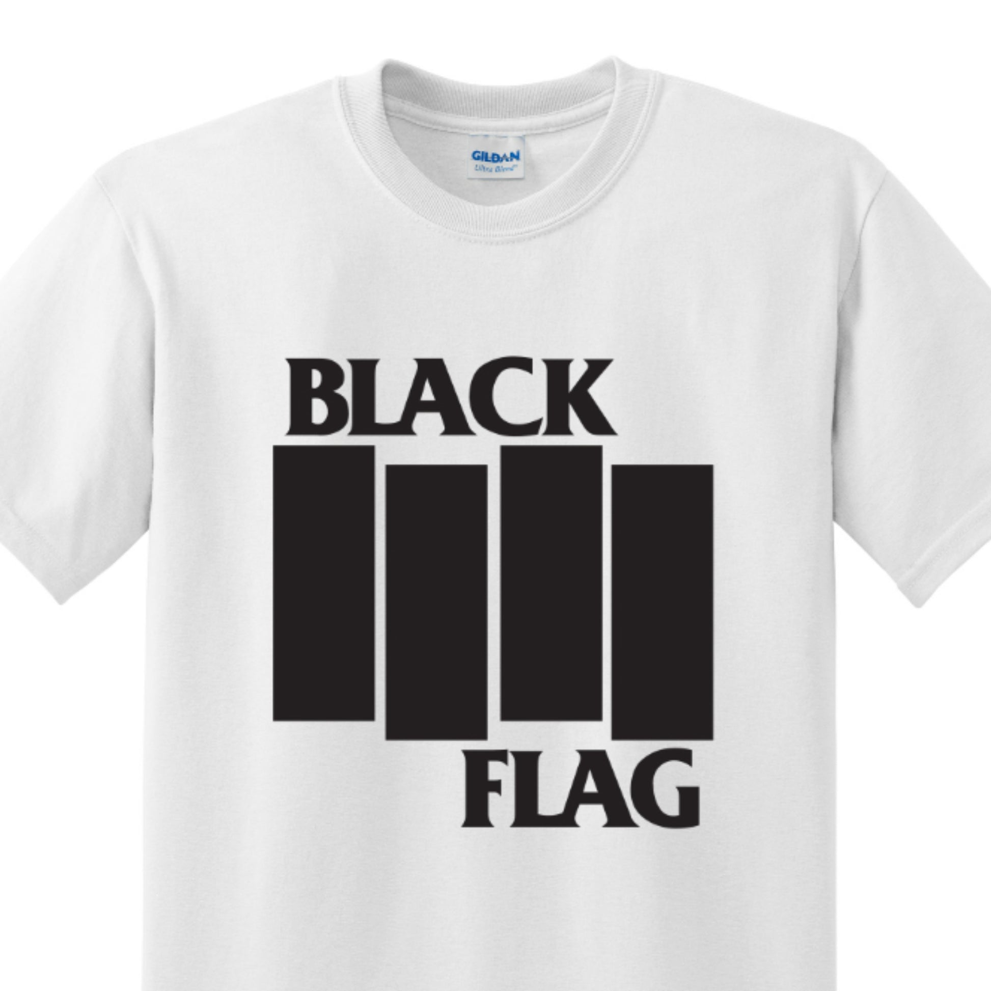 Radical Band  Men's Shirts - Black Flag (White) - MYSTYLEMYCLOTHING