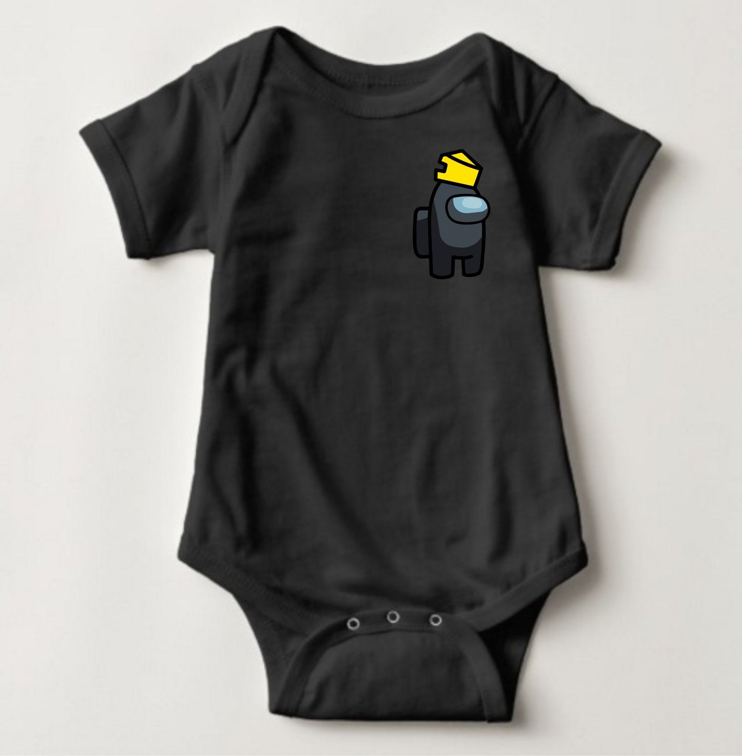 Baby Character Onesies - Among Us Black - MYSTYLEMYCLOTHING