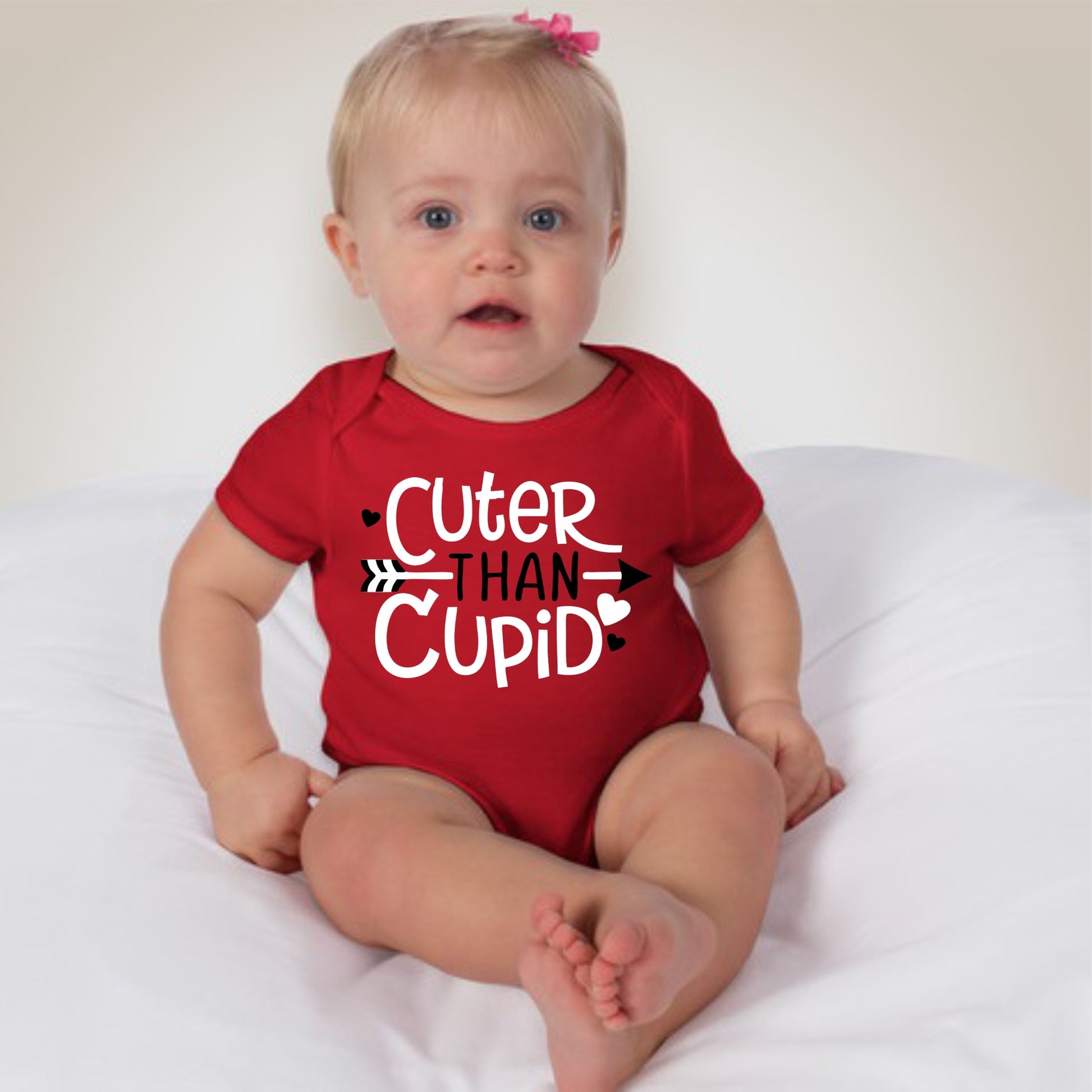 Valentines Onesies - Cuter than Cupid - MYSTYLEMYCLOTHING