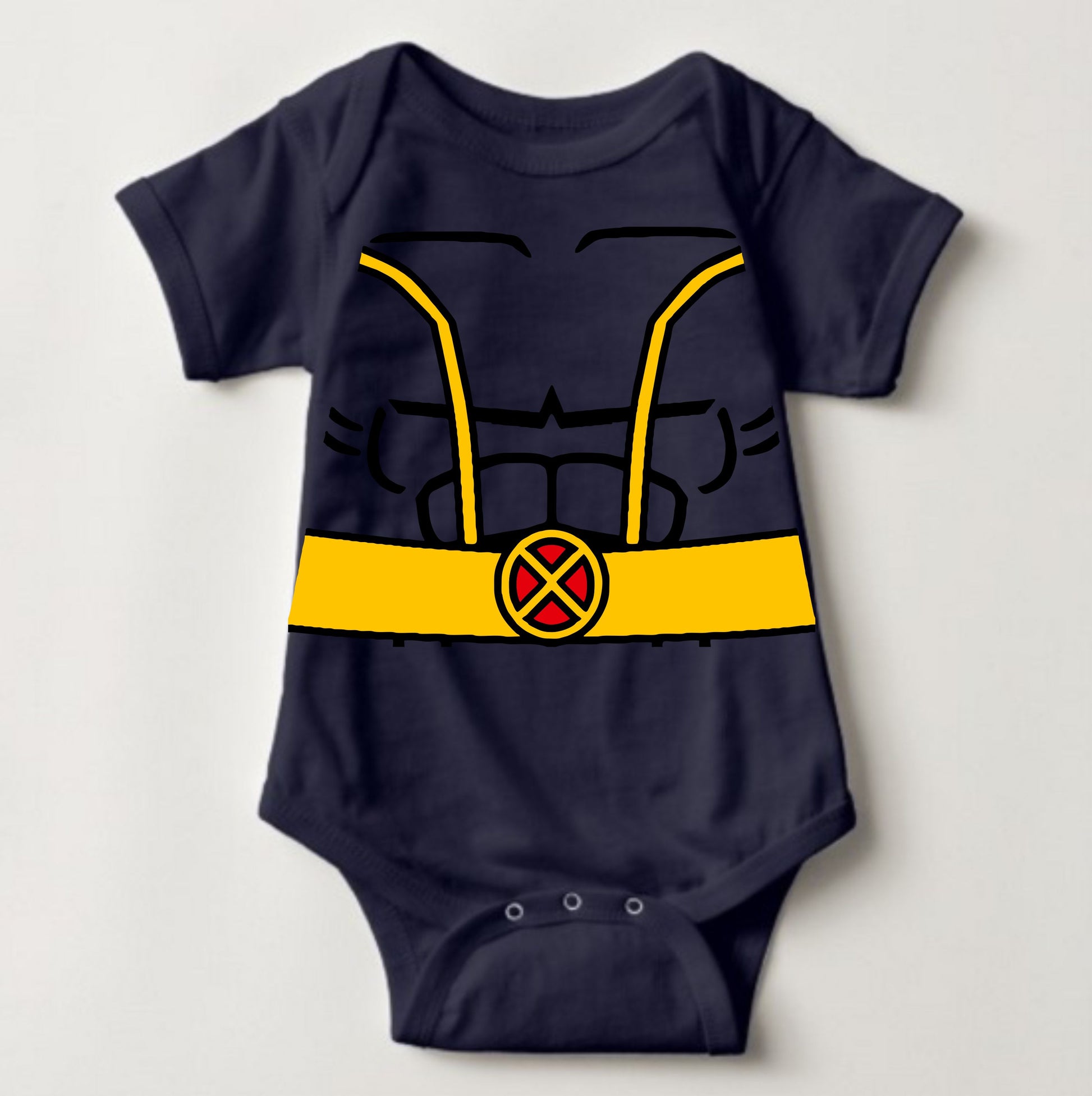 Baby Superhero Onesies - Xmen Uniform Cyclops - MYSTYLEMYCLOTHING