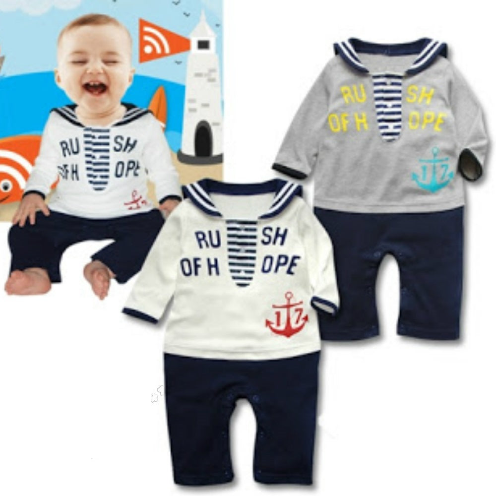 Baby Romper Baby Sailor Long Sleeve Romper - MYSTYLEMYCLOTHING