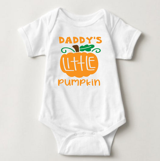 Baby Halloween  Onesies - Daddy's Little Pumpkin - MYSTYLEMYCLOTHING