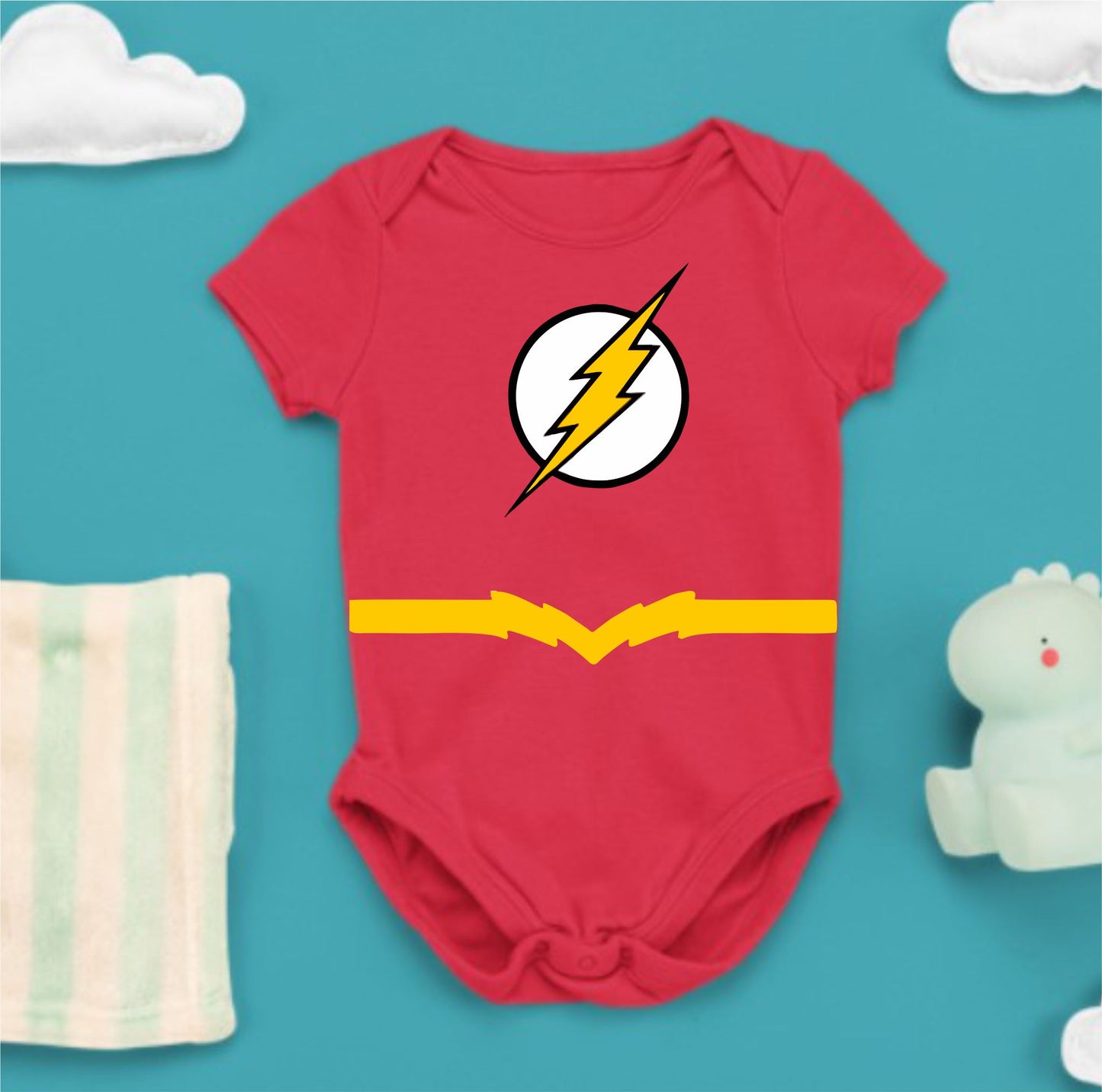 Baby Superhero Onesies - Flash 1