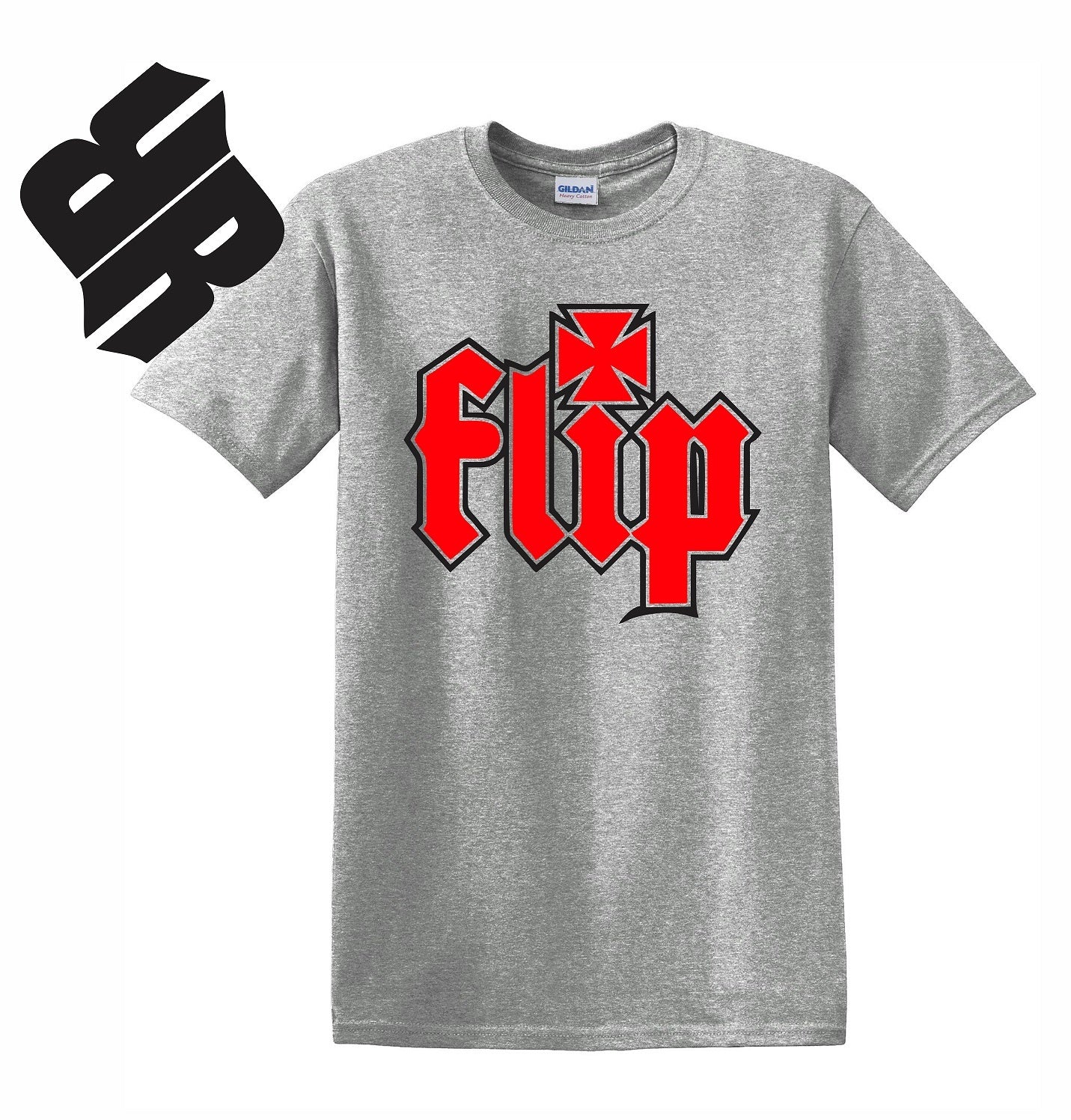 Skate Men's Shirt - Flip (Gray) - MYSTYLEMYCLOTHING