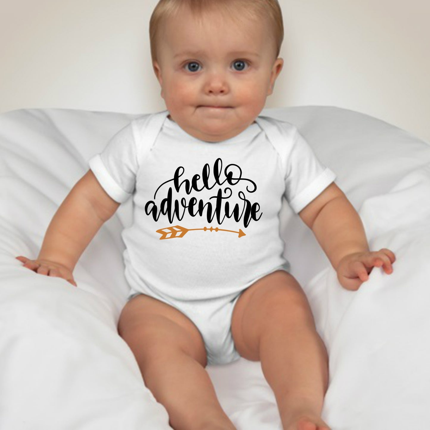 Baby Statement Onesies - Hello Adventure - MYSTYLEMYCLOTHING