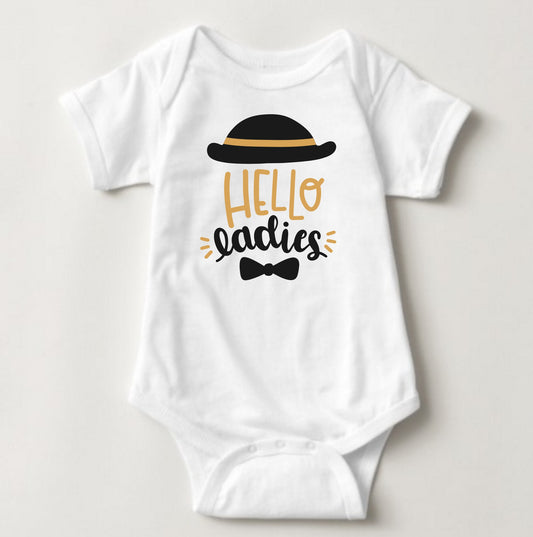 Baby Statement Onesies - Hello Ladies - MYSTYLEMYCLOTHING