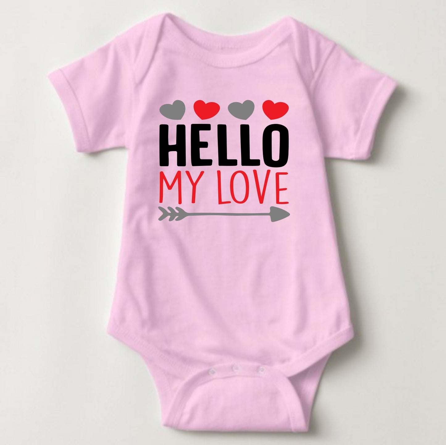 Baby Statement Onesies - Hello My Love - MYSTYLEMYCLOTHING