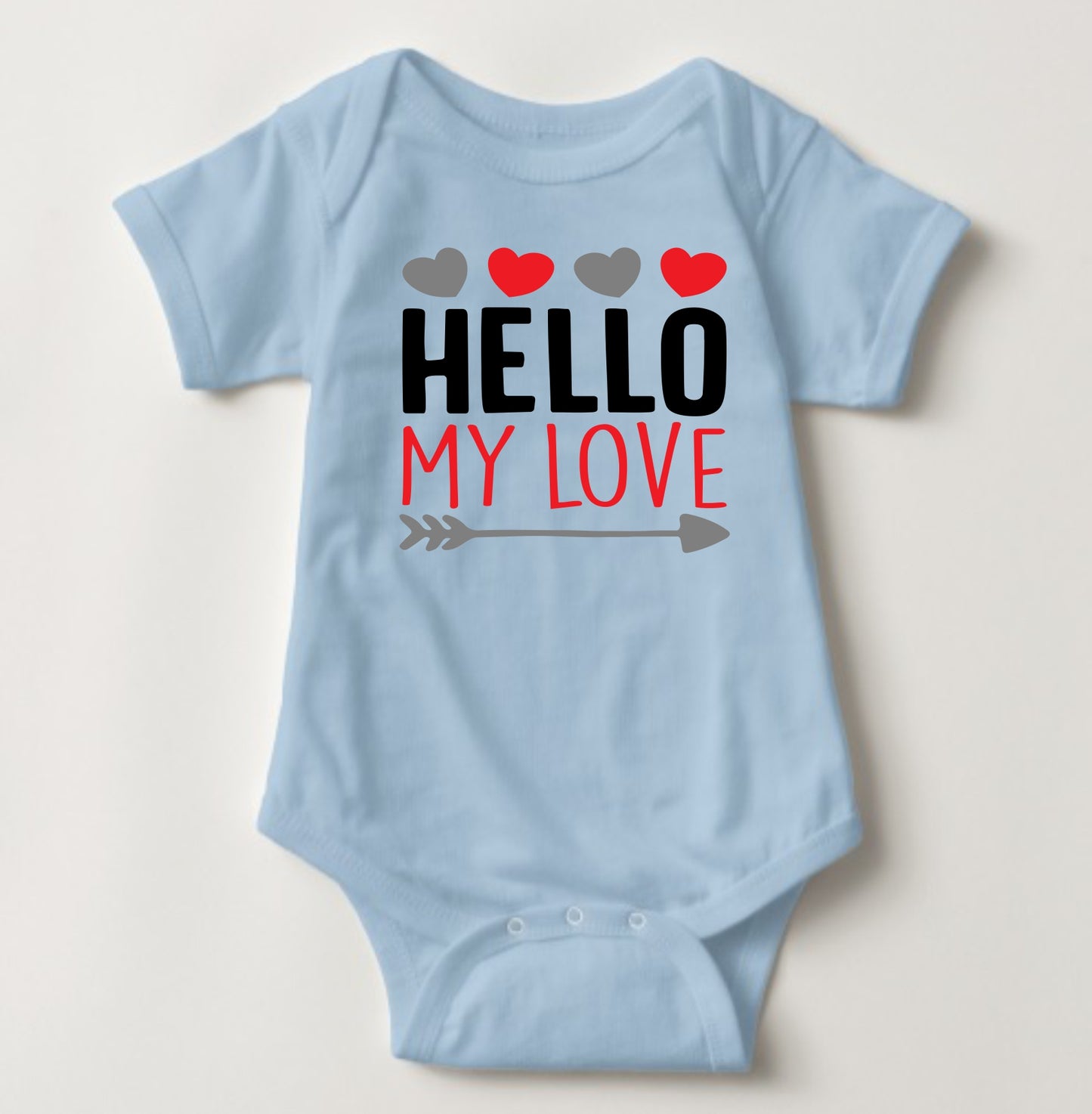 Baby Statement Onesies - Hello My Love - MYSTYLEMYCLOTHING