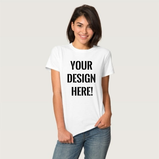 Custom Made Short Sleeve T-Shirt Ladies - MYSTYLEMYCLOTHING