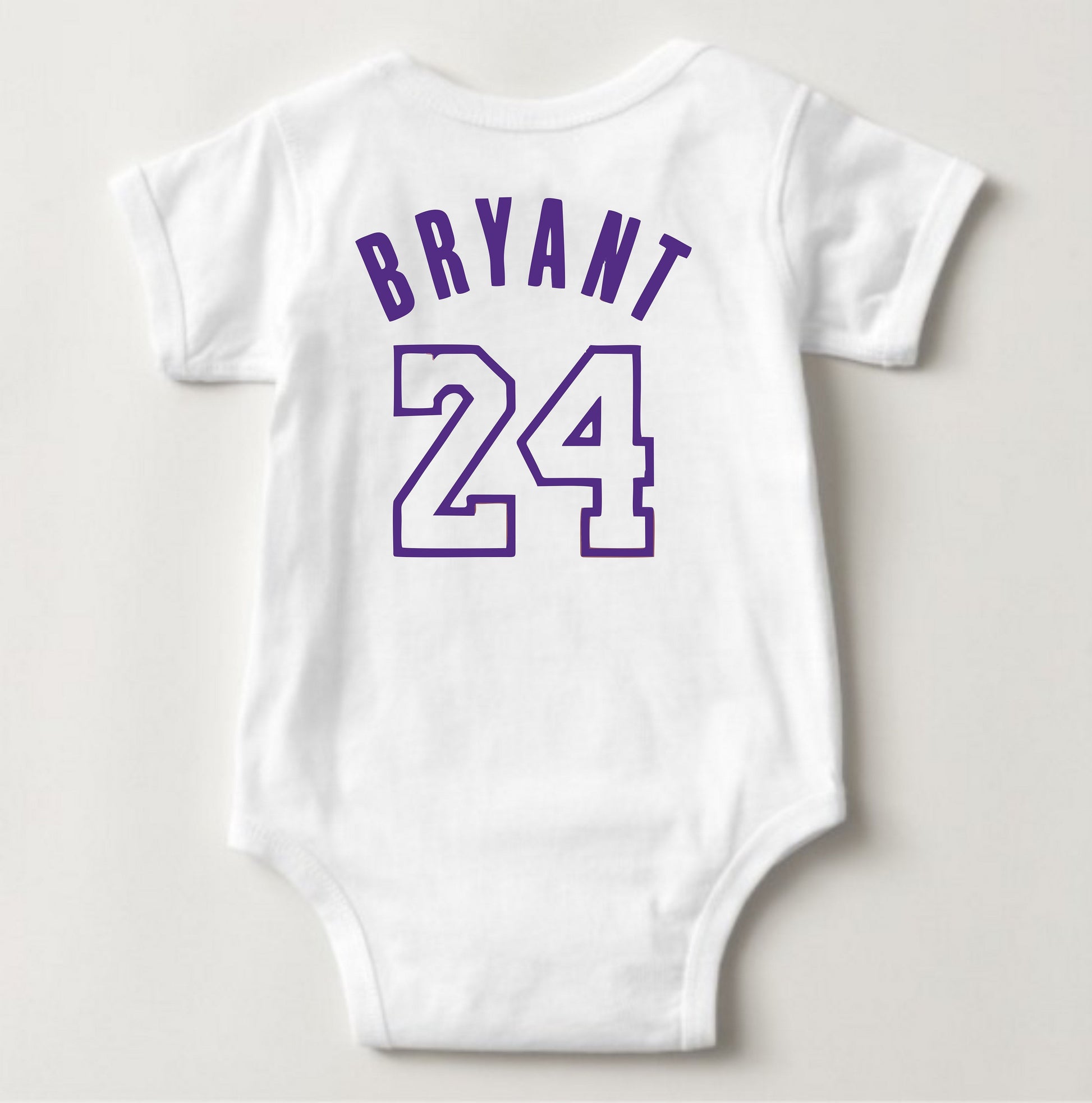 Baby Statement Onesies - Kobe Bryant 24 (White) - MYSTYLEMYCLOTHING