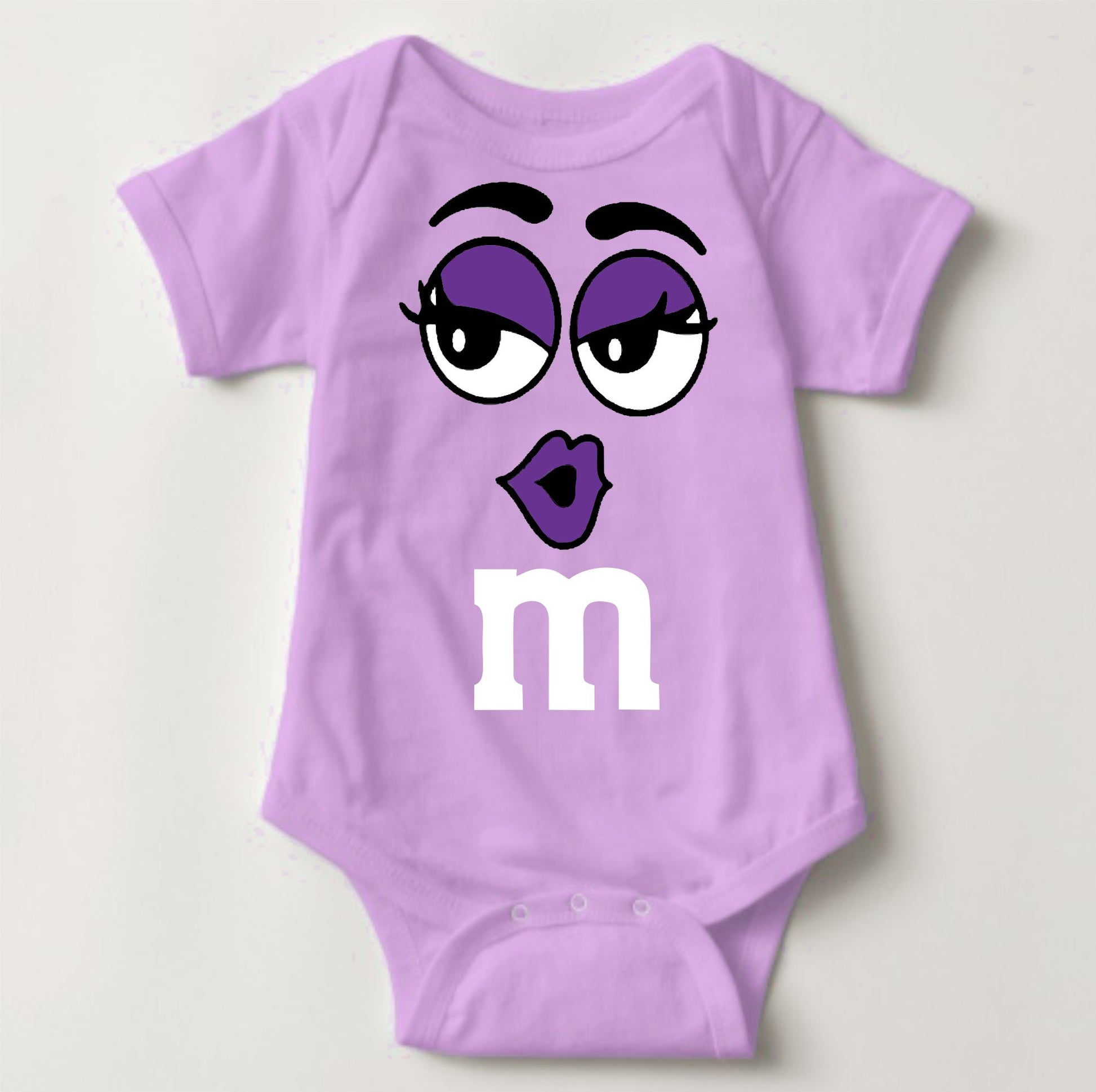 Baby Character Onesies - M&M's Lavender - MYSTYLEMYCLOTHING