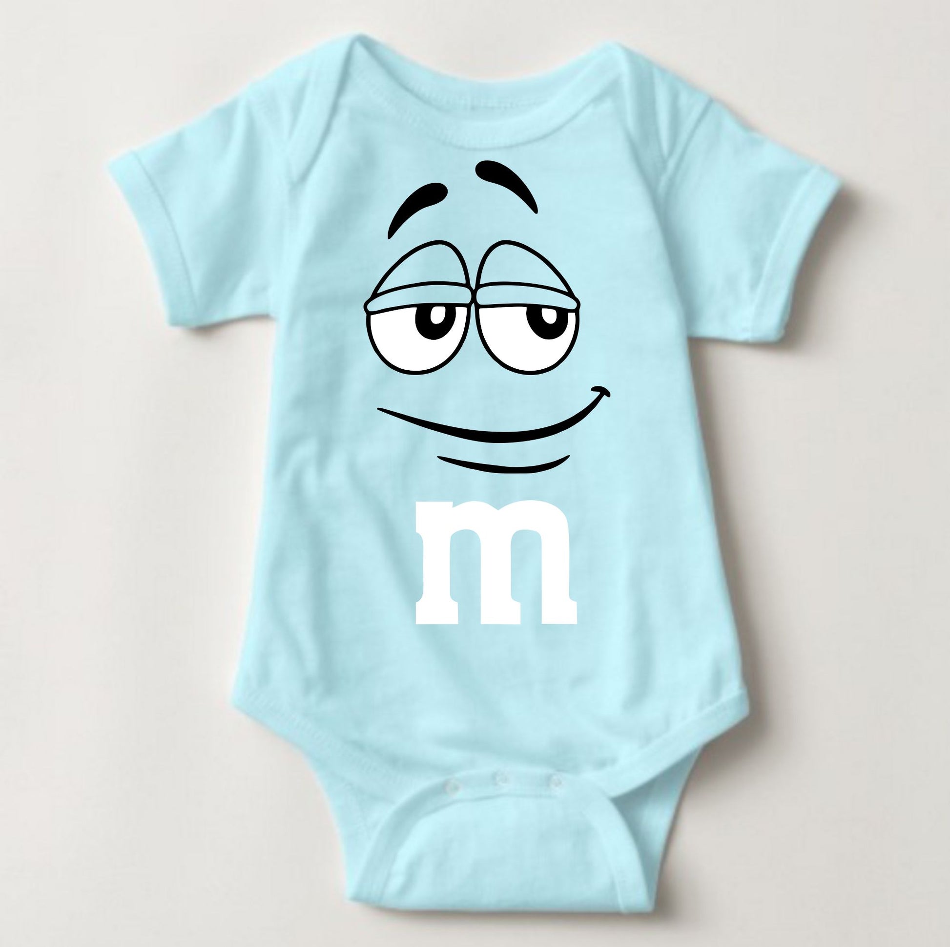 Baby Character Onesies - M&M's Light Blue - MYSTYLEMYCLOTHING