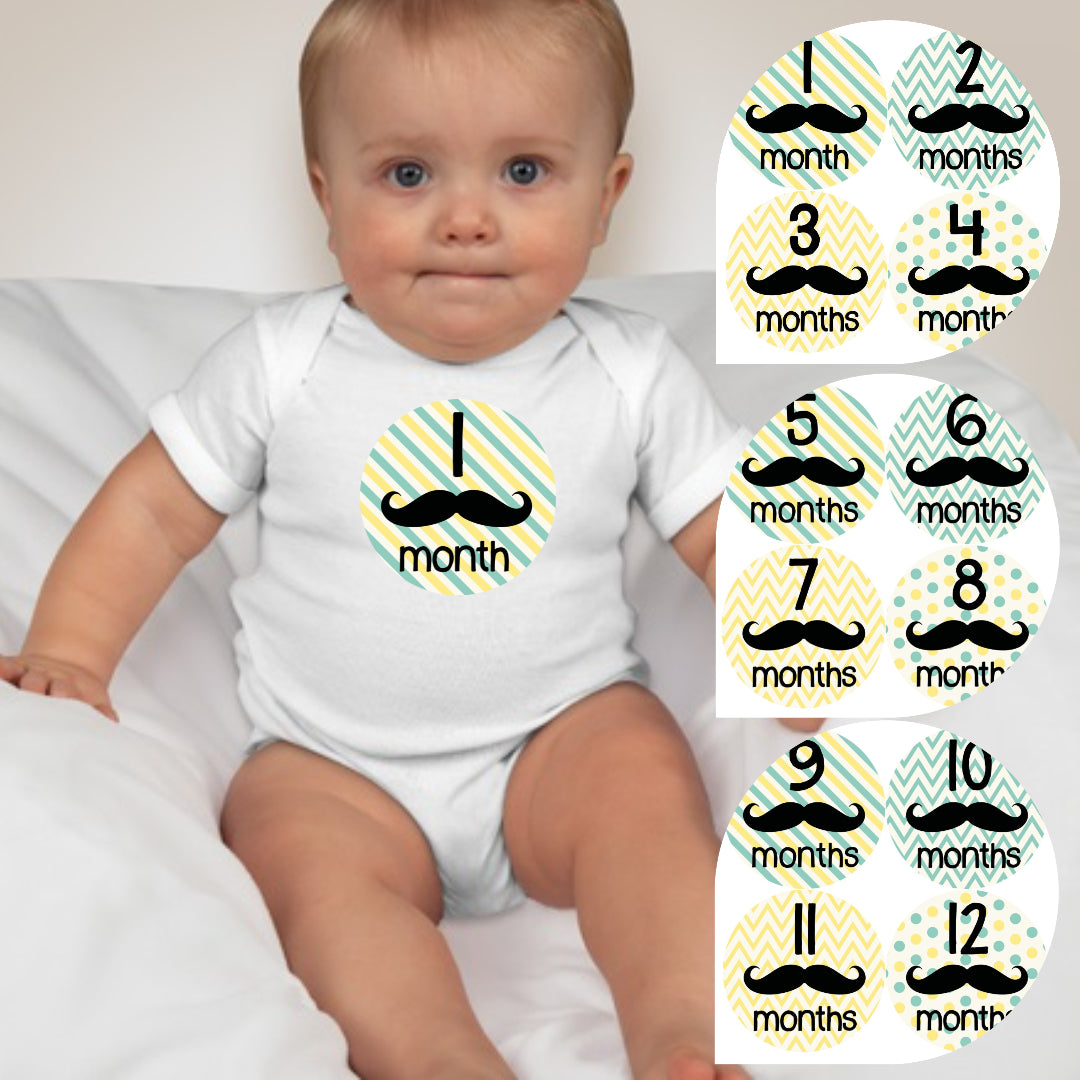 Baby Custom Monthly Onesies - Lil Mister - MYSTYLEMYCLOTHING
