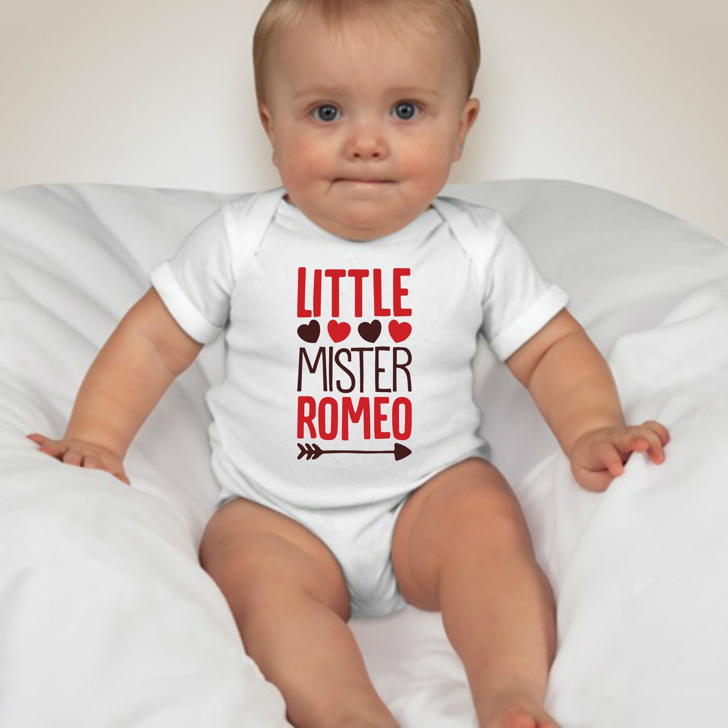 Baby Statement Onesies - Little Mister Romeo - MYSTYLEMYCLOTHING