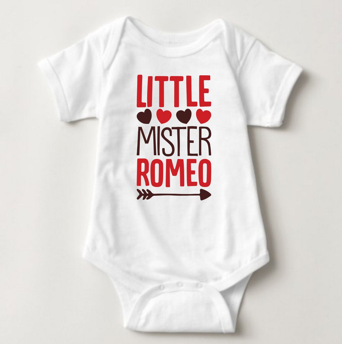 Baby Statement Onesies - Little Mister Romeo - MYSTYLEMYCLOTHING