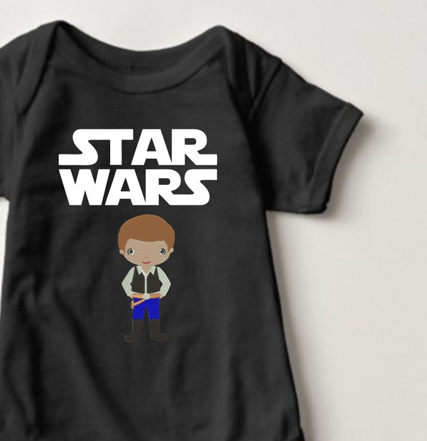 Baby Star Wars Collection Onesies - Hans Solo II - MYSTYLEMYCLOTHING