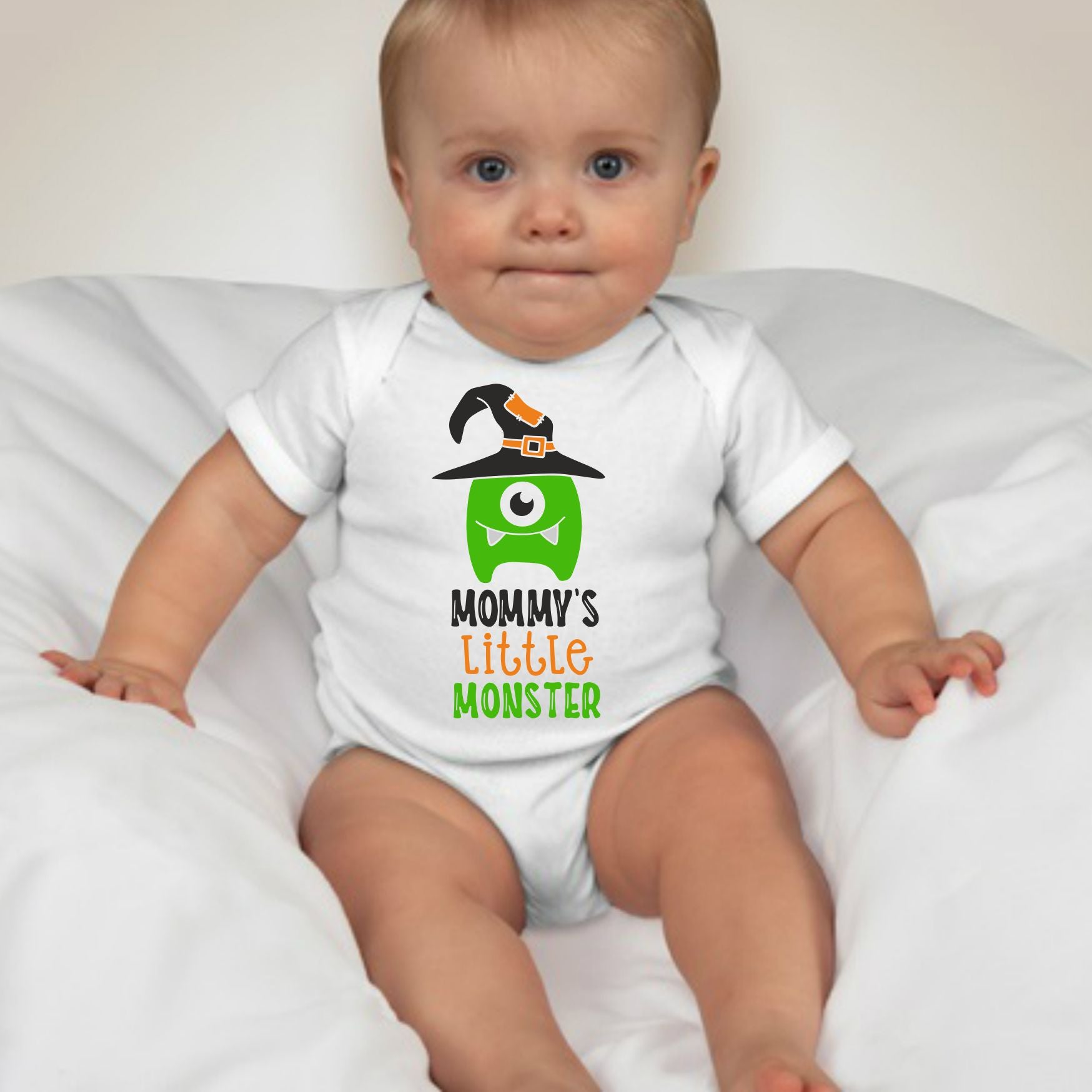 Mommy's little 2024 monster onesie