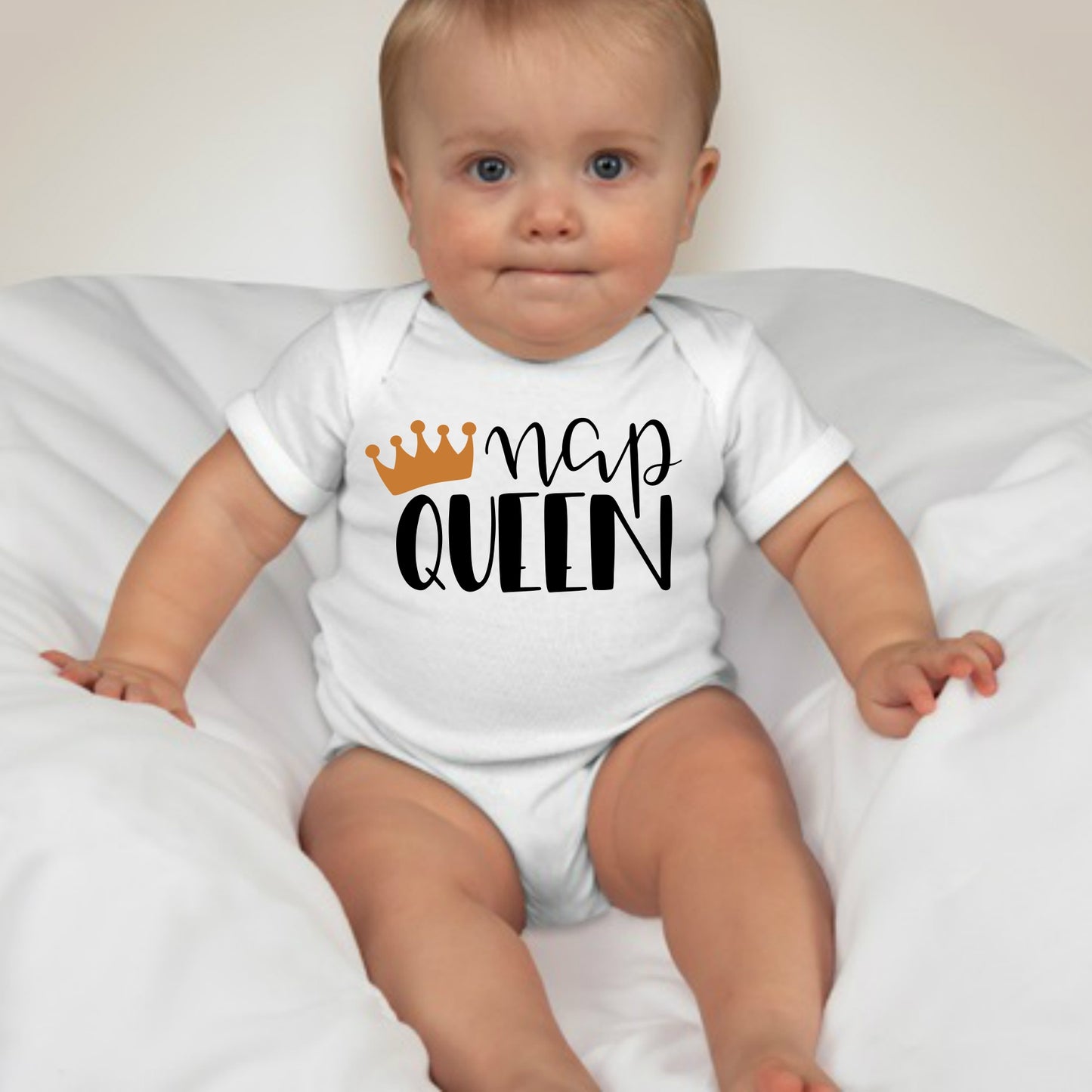 Baby Statement Onesies - Nap Queen - MYSTYLEMYCLOTHING