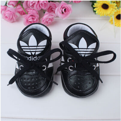 Baby Prewalker Anti-Skid Shoes - Adidas Black - MYSTYLEMYCLOTHING