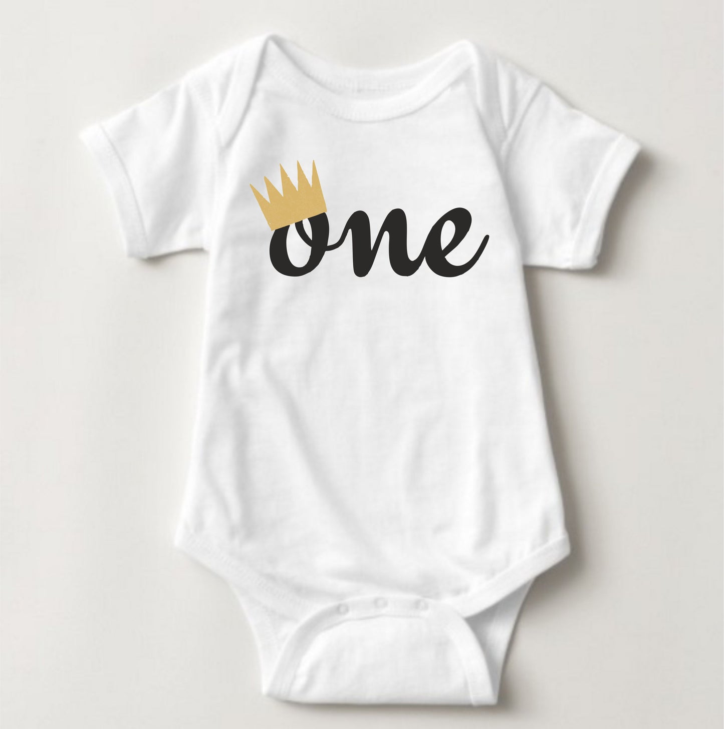 Baby Birthday Onesies - One Crown - MYSTYLEMYCLOTHING