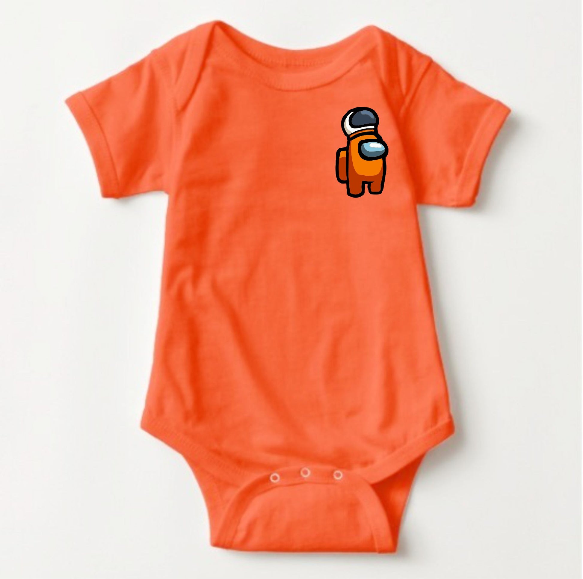 Baby Character Onesies - Among Us Orange - MYSTYLEMYCLOTHING