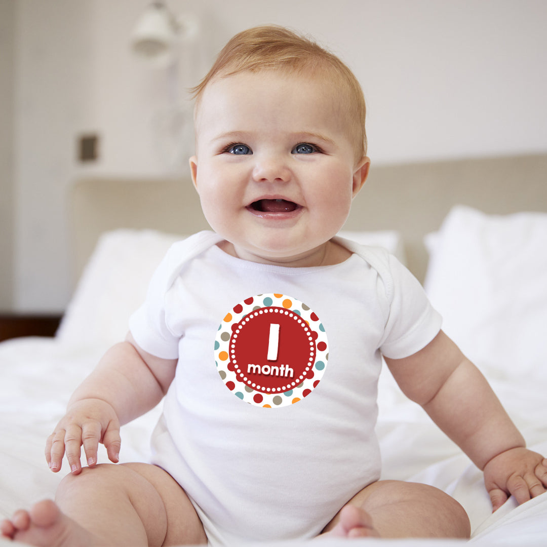 Baby Custom Monthly Onesies - Patterns 7 - MYSTYLEMYCLOTHING
