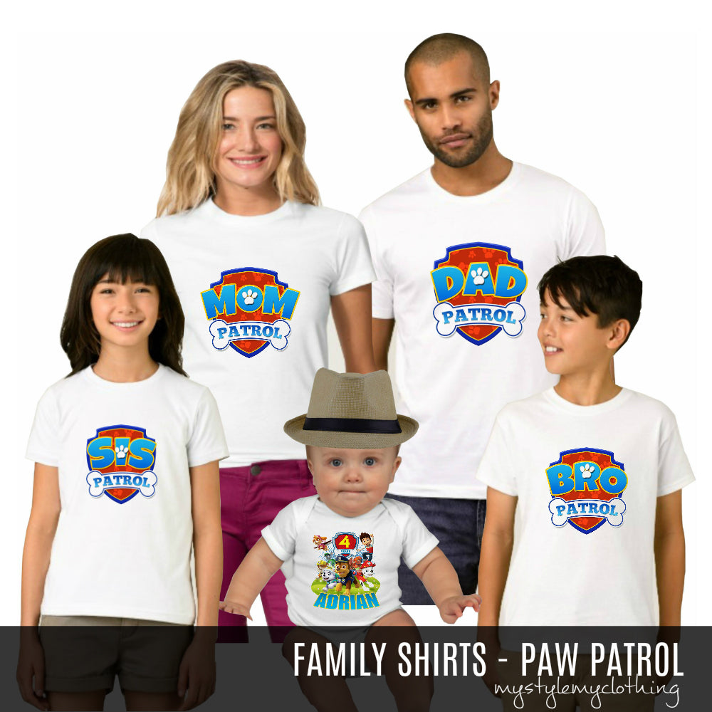 Family Set Shirt - Paw Patrol - MYSTYLEMYCLOTHING