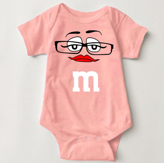 Baby Character Onesies - M&M's  Peach - MYSTYLEMYCLOTHING