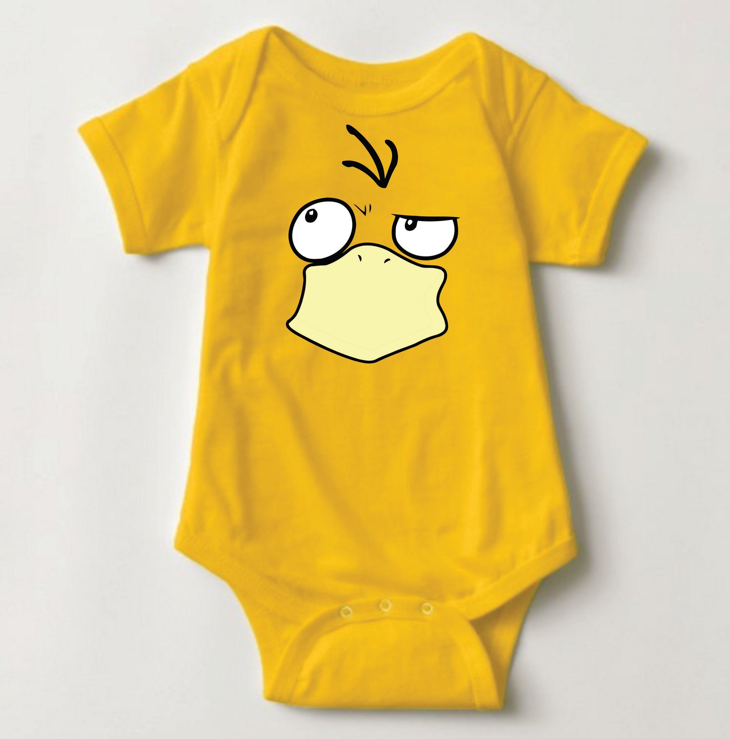 Baby Character Onesies with FREE Name Back Print - Pokemon-Psyduck 2 - MYSTYLEMYCLOTHING