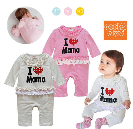 Baby Romper I ❤ Mama Cute Romper with Angel Wings - MYSTYLEMYCLOTHING