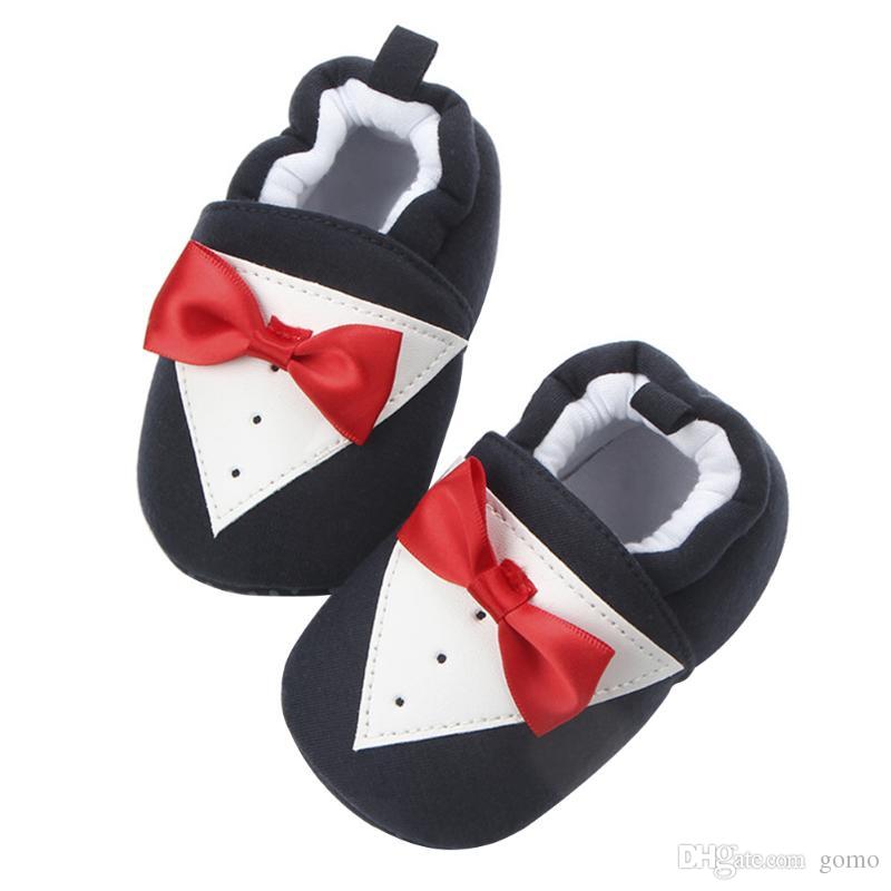 Baby Tuxedo Christening Soft Soled Shoes - MYSTYLEMYCLOTHING