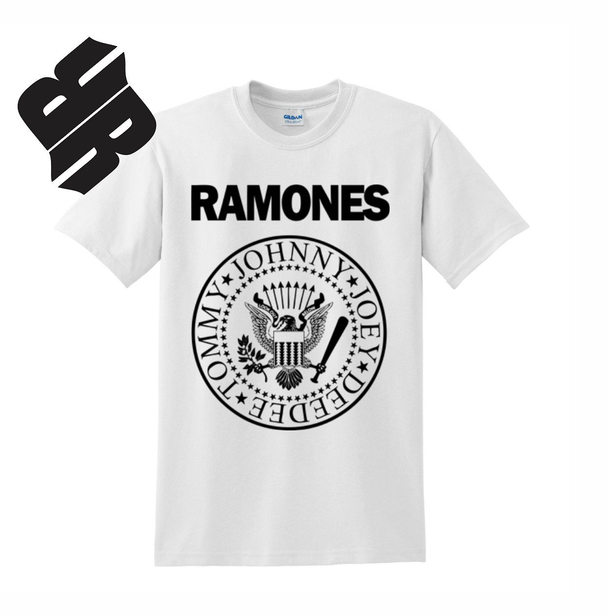 Radical Band  Men's Shirts - Ramones (White) - MYSTYLEMYCLOTHING