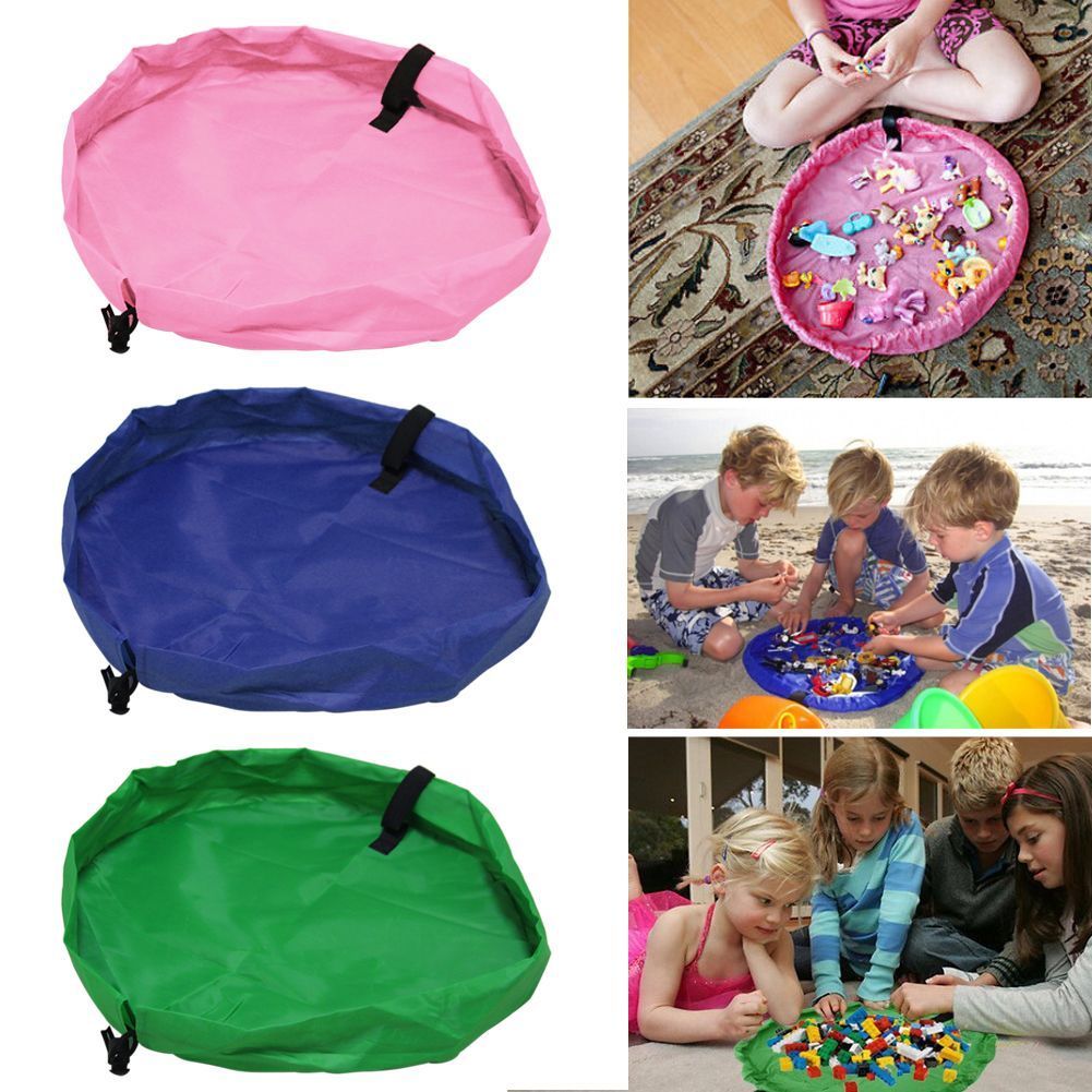 Portable Kids Toy Storage Bag and Play Mat - Small - MYSTYLEMYCLOTHING