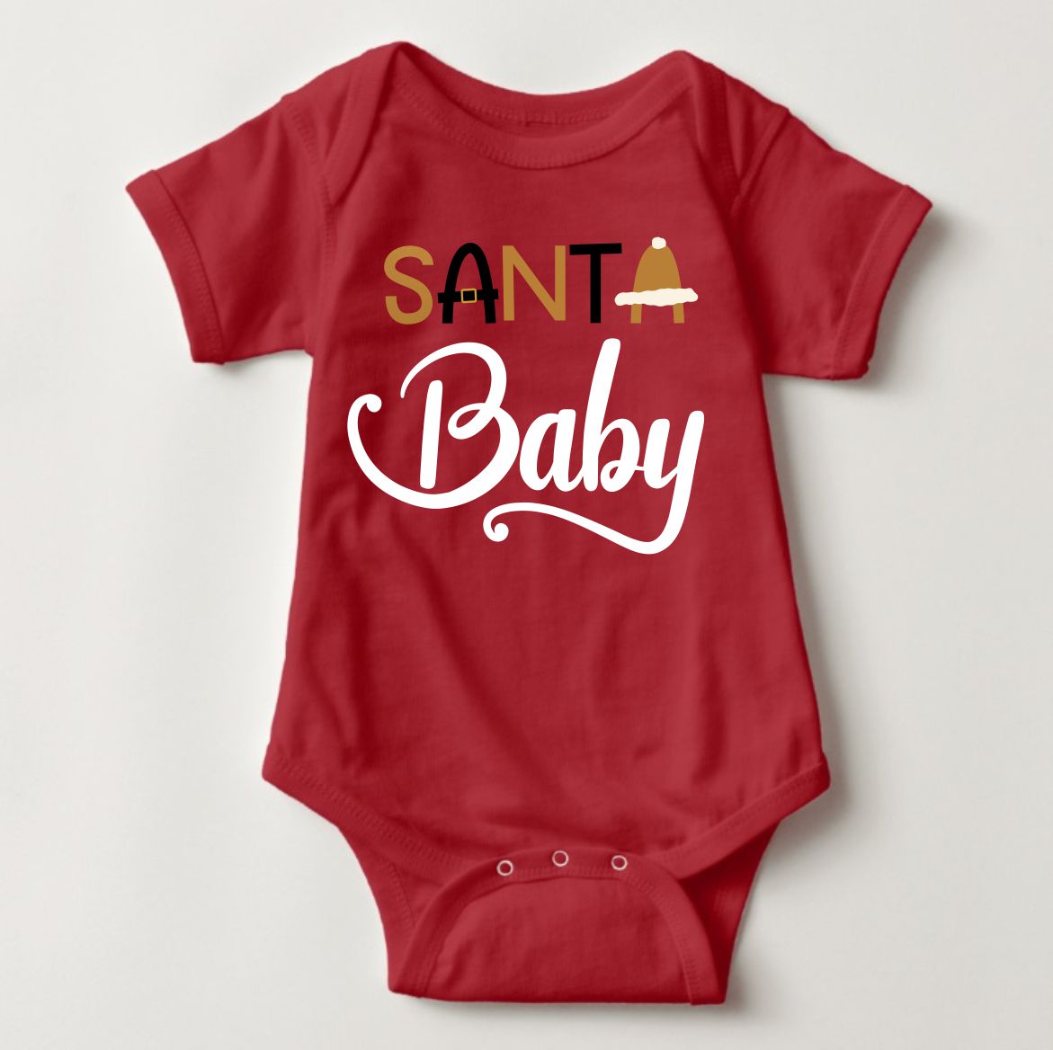 Baby Christmas Holiday Onesies - Santa Baby - MYSTYLEMYCLOTHING
