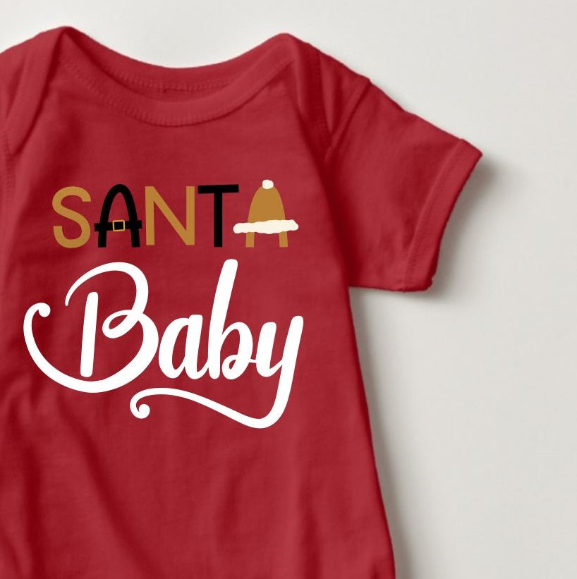 Baby Christmas Holiday Onesies - Santa Baby - MYSTYLEMYCLOTHING