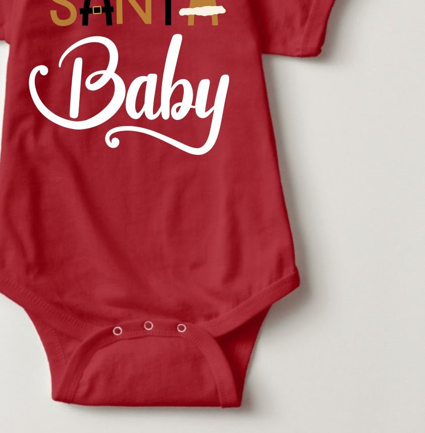 Baby Christmas Holiday Onesies - Santa Baby - MYSTYLEMYCLOTHING