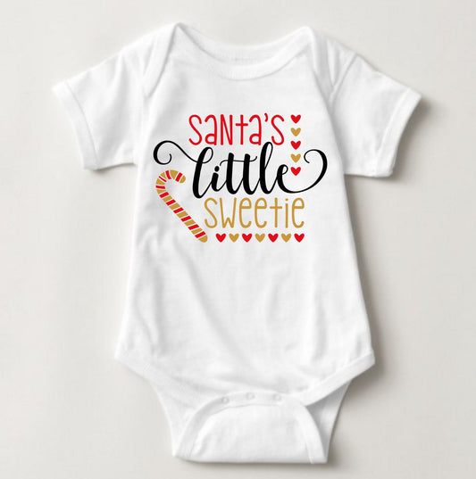Baby Christmas Holiday Onesies - Santa's Little Sweetie - MYSTYLEMYCLOTHING