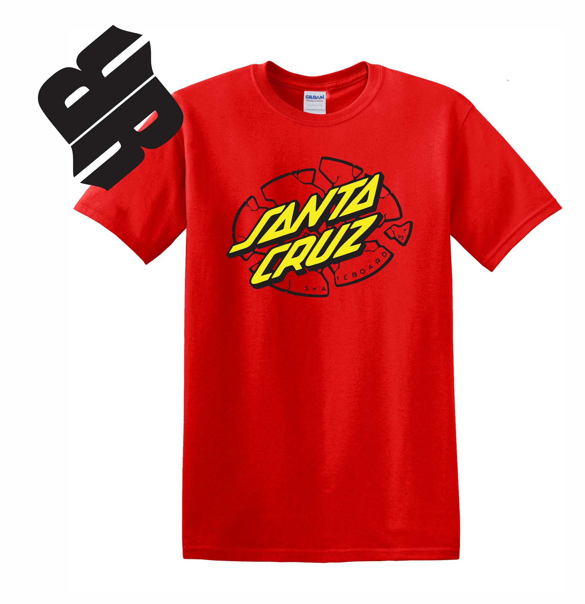 Skate Men's Shirt - Santa Cruz (Red) - MYSTYLEMYCLOTHING